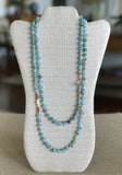 "Mimi" Blue Agate Necklace or Bracelet