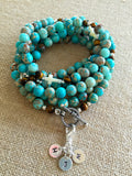 "Suzanne" African Turquoise Necklace or Bracelet