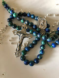 Blue & Green Chrysocolla Gemstone Rosary