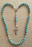 "Nancy" Turquoise & Sterling Silver Rosary