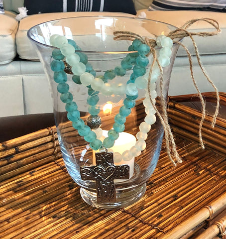 Sea Glass Home Blessing Beads