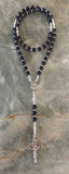 "Janice" Black Obsidian Rosary