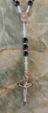 "Janice" Black Obsidian Rosary