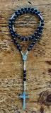 "Janice" Black Obsidian Rosary