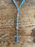 "Nancy" Turquoise & Sterling Silver Rosary