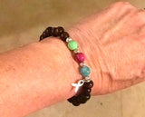 Keep the Faith Metastatic Breast Cancer Bracelet on Wire with Clasp