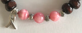 Keep the Faith Metastatic Breast Cancer Bracelet on Wire with Clasp