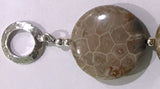 Petoskey Stone Statement Bracelet