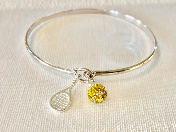 Faith & Family Sterling Bangle Tennis Bracelet