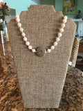 Petoskey Stone & Pearl Necklace