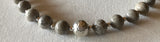 Petoskey Stone Hammered Bead Necklace