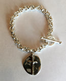 "Faith & Charm" Cross Medallion Bracelet
