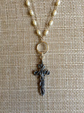 "Lori" Grapevine Cross Necklace