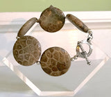 Petoskey Stone Statement Bracelet